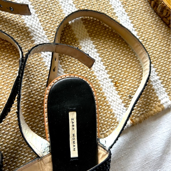 Zara beaded ankle wrap sandals - Size 7.5 (38) - Picture 7 of 8